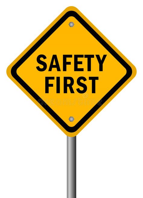 Safety first sign. Safety first road sign illustration , #Sponsored, #sign, #Safety, #illustration, #road #ad Road Safety Tips, Road Safety Poster, Office Safety, Safety Posters, Driving Tips, Safety Training, Workplace Safety, Road Sign, Road Safety