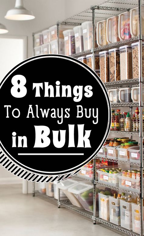 8 Things To Always Buy in Bulk https://www.thebudgetdiet.com/8-things-to-always-buy-in-bulk Survival Prepping Diy, Grocery Savings Tips, Bulk Shopping, Emergency Preparedness Food, Frugal Habits, Saving Money Frugal Living, Grocery Savings, Money Frugal, Thrifty Living