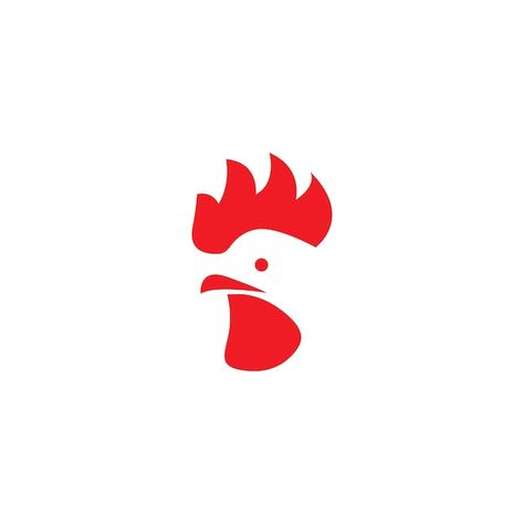 Chicken Logo Ideas, Chicken Template, Hen Logo, Chicken Icon, Chicken Mascot, Chicken Vector, Rooster Logo, Fire Chicken, Chicken Drawing