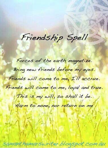 Attract new friends Friendship Spell, Magick Candles, Wiccan Tools, Paganism Spells, Witchcraft Spells, Under Your Spell, Wiccan Witch, Magick Spells, Wiccan Spell Book