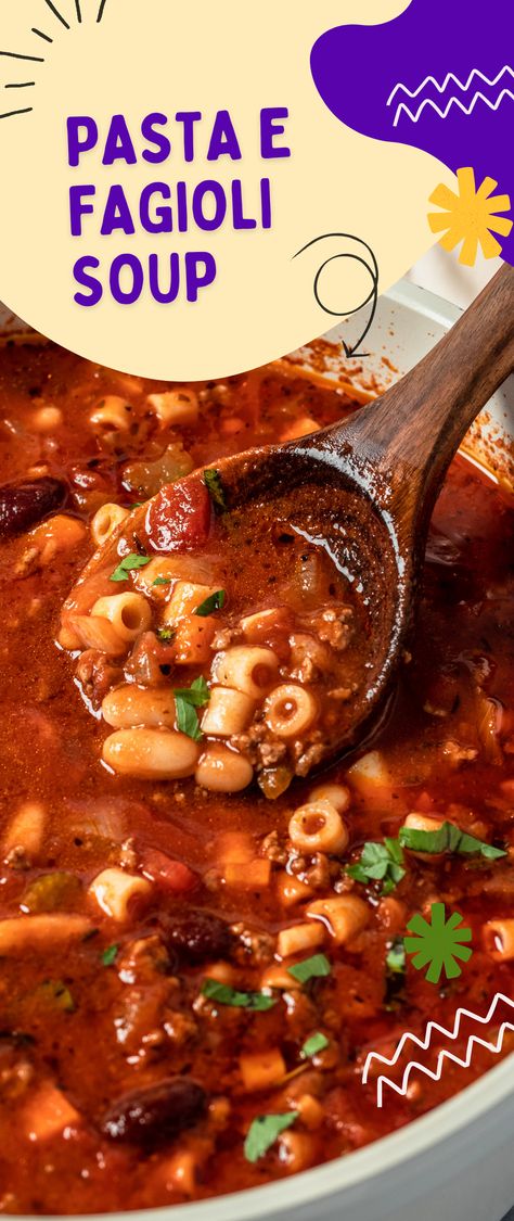 Pasta Fagioli Soup Olive Garden With Spaghetti Sauce, Easy Pasta E Fagioli Soup, Pasta A Fagioli Soup, Soup With Tiny Pasta, Pasta Figole Soup, Keto Pasta Fagioli Soup, Best Pasta Fagioli Soup Recipes, Pasta Fagioli With Spaghetti Sauce, Pasta Fasul Soup