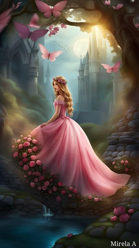 Butterfly Princess, Disney Princess Artwork, Cute Mobile Wallpapers, Beautiful Butterflies Art, Lovely Flowers Wallpaper, Princess Pictures, Princess Wallpaper, Beautiful Art Pictures, Disney Princess Wallpaper