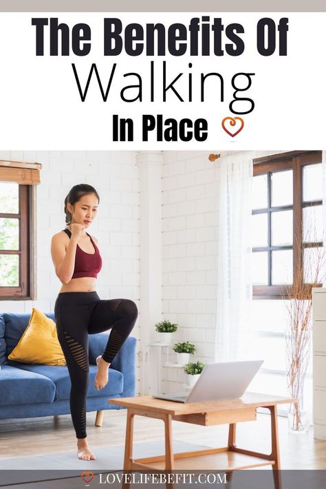 The benefits of walking in place Fat Burning Excercise, Walking Exercise Plan, Treadmill Benefits, Cardiovascular Fitness, Walking Challenge, Walking Plan, Fitness Plans, Exercise At Home, Cardio Workout At Home