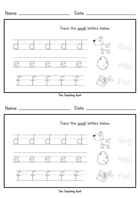 Lowercase Letters Tracing Worksheets (Set 2) - The Teaching Aunt Lowercase Letters Printable, Preschool Alphabet Printables, Montessori Alphabet, Tracing Worksheets Free, Montessori Teaching, Letter Worksheets For Preschool, Letters Printable, Alphabet Activity, Preschool Tracing