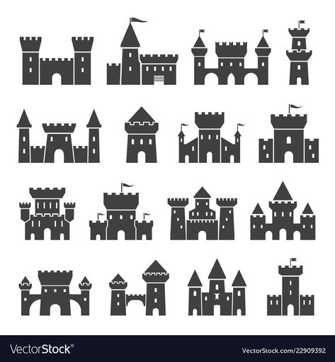 Castle Silhouette Medieval, Fantasy Silhouette, Castle Clipart, Castle Vector, Castle Silhouette, Ancient Castle, Cat Castle, Castle Illustration, Castle Background