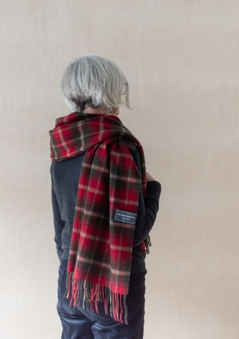 Ootd Scarf, Scarf Styling, Blanket Scarves, Tartan Blanket, Tartan Scarf, Image Ideas, Inner Mongolia, Oversized Scarf, Scottish Heritage