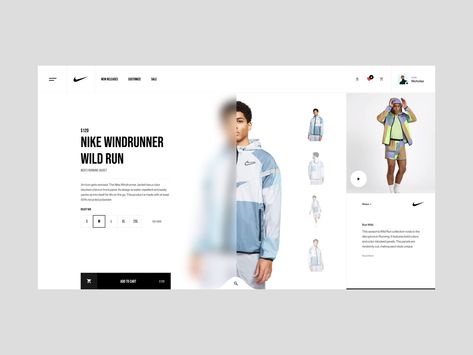 Nike Web Design, Fashion Web Design, Nike Web, Gfx Design, Graphisches Design, Ecommerce Web Design, Ux Design Inspiration, Ecommerce Store, Web Layout Design