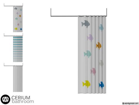 Sims 4 Shower Curtain, Cc Furniture, Robert Welch, Sims 4 Cc Furniture, Sims 4 Collections, Sims 4 Build, Ts4 Cc, Cc Finds, Bathroom Shower Curtains