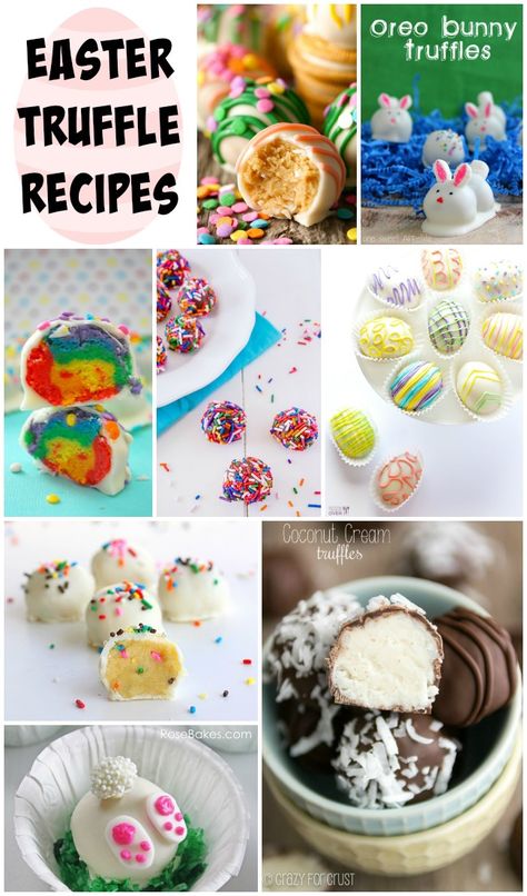 Easter Truffles - a delicious collection of 12 Easter Truffles recipes. Easter Truffles Recipes, Easter Truffles, Oreo Cookie Truffles, Chocolate Cheesecake Cupcakes, Holiday Desert Recipes, Truffles Recipes, Cookie Truffles, Easter Cake Pops, Easter Foods