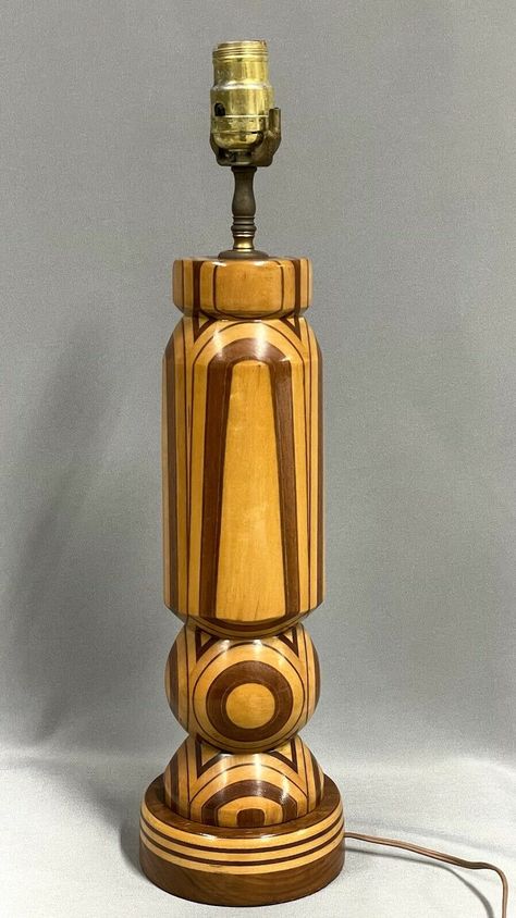 Vintage Mid Century Modern Laminated Turned Wood Table Lamp Danish? Works See the listing >>> https://everythingmcm.com/vintage-mid-century-modern-laminated-turned-wood-table-lamp-danish-works/ Lamp Danish, Danish Words, Wood Table Lamp, Table Lamp Wood, Turned Wood, Vintage Mid Century Modern, Lathe, Wood Table, Wood Turning