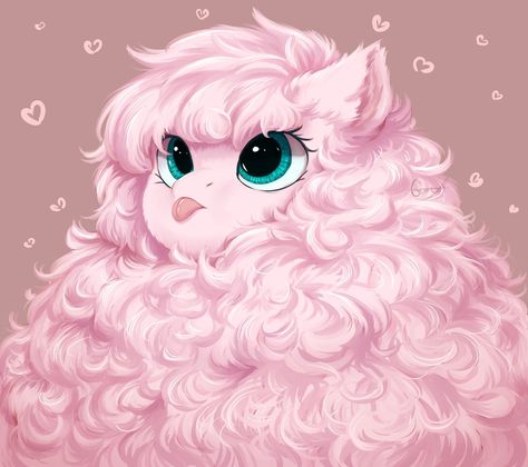 Fluff! by PeachMayFlower Fluffle Puff, Fluffy Puff, Dibujos Anime Chibi, Au Ideas, Unicorns And Mermaids, Mlp Fan Art, Unicorn Art, Mlp Pony, Fluttershy