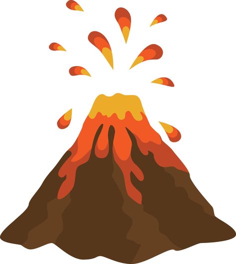 Volcanic Eruption Drawing Easy, Volcano Svg Free, Cinder Cone Volcano Drawing, Volcano Drawing Simple, Volcano Eruption Drawing, Volcanic Eruption Drawing, Volcanic Eruption Illustration, Volcano Mural, Volcanoes Drawing