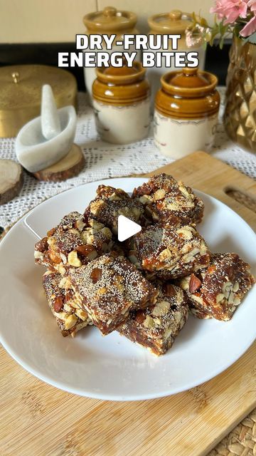 Iftar Recipes, Energy Bites, Poppy Seeds, Sugar Free Recipes, Cooking Recipes Desserts, Indian Cooking, Iftar, Dried Fruit, Cashew