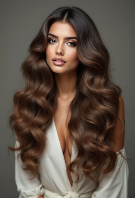 Fall in love with your long hair again with 29 wavy style ideas that blend effortless volume with chic everyday looks. Ideal for a stunning 2025 transformation. Wavy Style, Everyday Look, Style Ideas, Fall In Love, Hair Ideas, Long Hair, Long Hair Styles, Hair