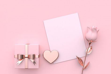 Blank paper-card mock up heart gift and ... | Premium Photo #Freepik #photo #flower #ribbon #floral #gold Birthday Wallpaper, Happy Cards, Birthday Frames, Flower Background Wallpaper, Instagram Frame, Pink Wallpaper Iphone, Frame Template, Flower Phone Wallpaper, Birthday Background