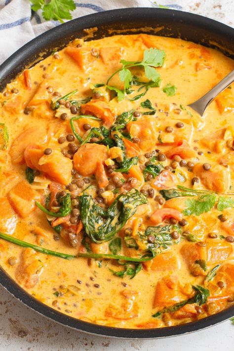 Sweet Potato Lentil Curry