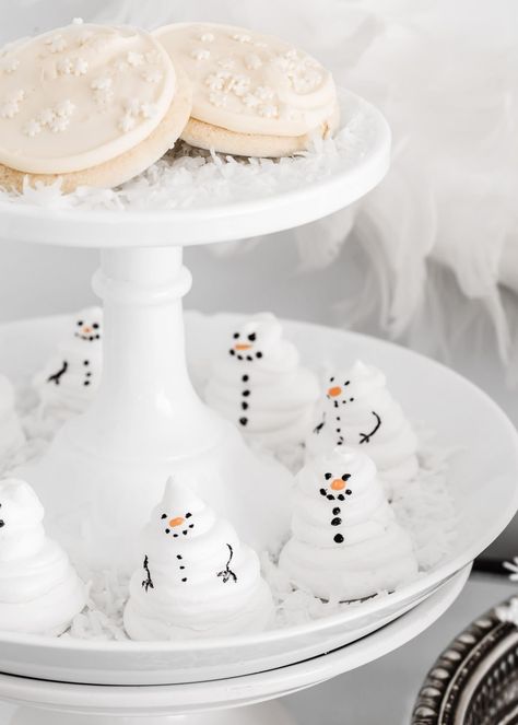 Winter Wonderland Dessert Table - Celebrations at Home White Desserts Table, Winter Wonderland Dessert Table, Winter Wonderland Themed Party, Winter Wonderland Party Ideas, White Dessert Tables, Winter Wonderland Party Theme, Desserts Table, Wonderland Party Ideas, White Desserts