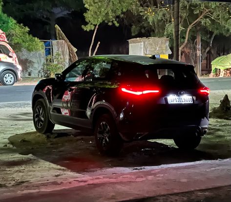 Tata harrier Tata Harrier Red Dark Edition, Black Harrier Car, Tata Harrier Black, Tata Harrier Dark Edition, Tata Harrier Black Wallpaper, Harrier Car, Tata Harrier, Night Rides Car, Car Obsession