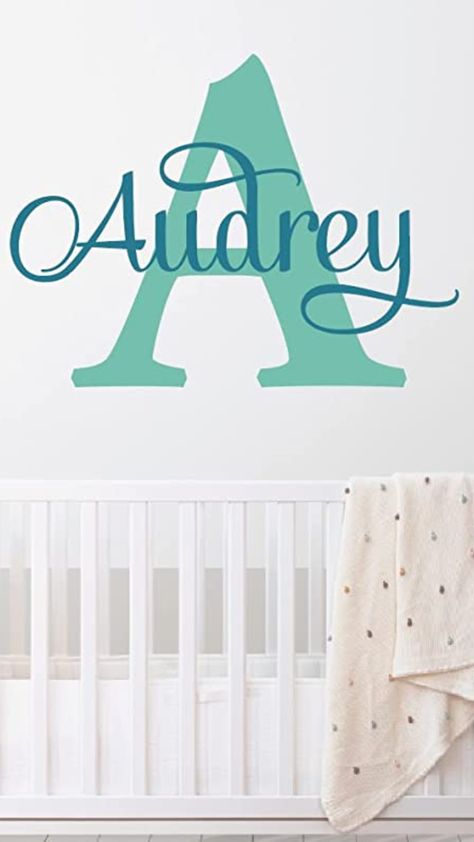 "Personalize Your Home with Personalized Name Wall Decals" Name Letters On Wall, Name Wall Stickers, Wall Writing, Name Wall Decals, Nursery Name, Bedroom Nursery, Wall Sticker, Kid Names, Kid Room Decor