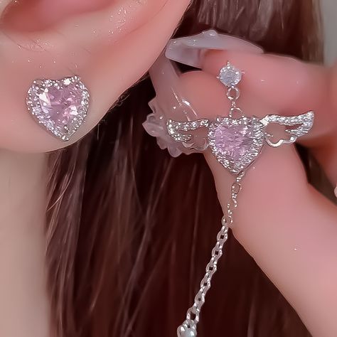 Fashion 3-piece Set Pearl Jewelry Set for Women Korean Heart Ring Pendant Necklace Hoop Earrings Set Korean Heart, Pearl Jewelry Set, Romantic Jewelry, Romantic Jewellery, Pearl Jewelry Sets, Hoop Earring Sets, Ring Pendant, Ring Pendant Necklace, Earring Type