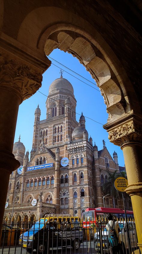 BMC building near CSMT Mumbai Csmt Mumbai, Mahalakshmi Goddesses Hd Wallpaper, Mumbai Trip, Mumbai Tour, Marine Drive Mumbai, Mumbai Travel, Train Station Architecture, City Life Photography, Travel Picture Ideas