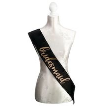 Lillian Rose Black & Gold Satin Bridesmaid Sash Lillian Rose, Rose Got, Bridesmaid Sash, Pop Fizz Clink, Afternoon Wedding, Bride To Be Sash, Gold Bridesmaids, Sand Ceremony, Bachelorette Party Decorations