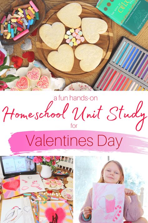 Homeschool Valentines Day, Homeschool Valentines, February Homeschool, Homeschool 4th Grade, Homeschool Art Lessons, Valentines Event, Unit Study Homeschool, Winter Homeschool, Bible Homeschool