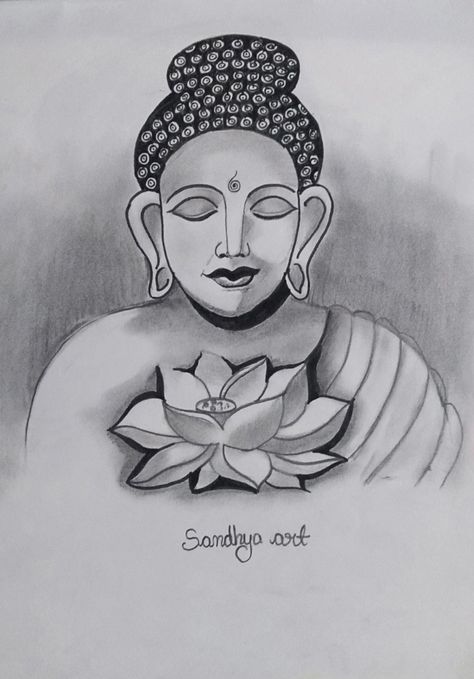 Buddha Sketch, Gautam Buddha, Sketch, Historical Figures, Art