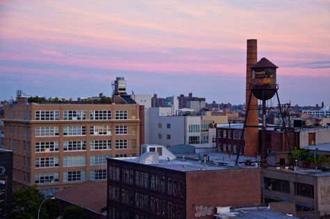 View of Williamsburg from the Wythe Hotel Rooftop - Brooklyn Brooklyn Rooftop, New York Rooftop, Hotel Rooftop, Wythe Hotel, Background Reference, Location Scouting, Website Portfolio, Art And, New York Apartment