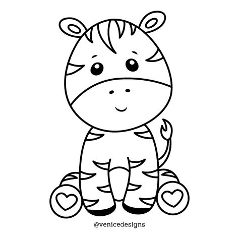 Baby Zebra Cartoon Outline Clip Art Zebra Outline, Jungle Wildlife, Cartoon Outline, Zebra Clipart, Zebra Cartoon, Baby Jungle Animals, French Flashcards, Baby Animal Drawings, Animal Printables