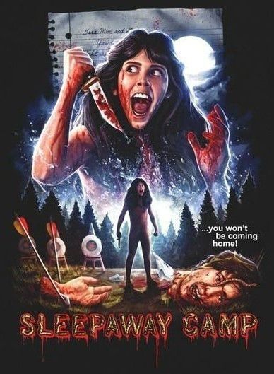 Slasher Movie Poster, Sleepaway Camp Poster, 80s Horror Movie Posters, Sleepaway Camp Movie, Sleepaway Camp 1983, 80s Slasher Aesthetic, 80s Horror Aesthetic, Vintage Horror Movie Posters, 80s Horror Movies