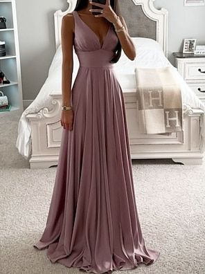 Sheath / Column Mother of the Bride Dress Wedding Guest Elegant Square Neck Floor Length Chiffon Lace Half Sleeve with Ruching 2024 2024 - $139.99 Satin A Line Dress, Butterfly Gown, Cheap Bridesmaid Dresses Online, Dress Paris, Cheap Bridesmaid Dresses, Bridesmaid Dresses Online, Dresses Royal, Mauve Dress, Satin Gown