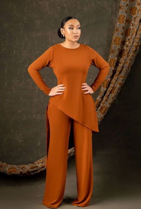 Amazing Styles for Workplace and Office Slay - Stylish Naija | Fashion, Fashionista clothes, African fashion women clothing Trouser And Top For Ladies, Two Piece Outfits Pants, Female Pants, Stylish Naija, Office Suits, 2piece Outfits, Chic Dress Classy, Dinner Dress Classy, Stylish Work Attire