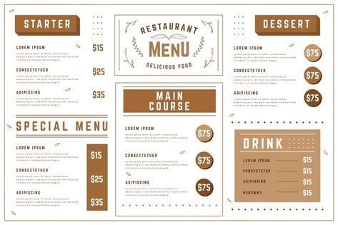 Digital restaurant menu template in hori... | Free Vector #Freepik #freevector #business #menu #template #restaurant Korean Cafe Menu Aesthetic, Digital Restaurant, Blackboard Menu, Menu Sans Gluten, Colorful Restaurant, Healthy Restaurant Food, Template Restaurant, Cafe Menu Design, Sushi Menu