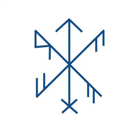 Bindrune «Provide energy for success» Rune Symbols And Meanings, Viking Rune Tattoo, Runes Meaning, Gear Tattoo, Nordic Symbols, Viking Tattoo Symbol, Magick Symbols, Rune Tattoo, Rune Symbols