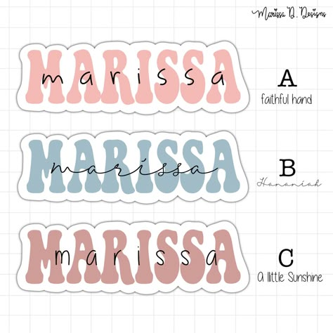 Custom Name Sticker! Name Tag For School, Name Tag Design, Dubuque Iowa, Sublimacion Ideas, Sticker Aesthetic, Aesthetic Sticker, Aesthetic Names, Stickers Design, Name Sticker