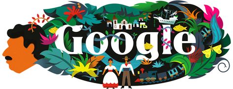 Google celebrates Colombian novelist Gabriel García Márquez’s 91st birthday with a Doodle on March 6, 2018. Google Birthday, Doodle 4 Google, Google Homepage, Doodle Google, 91 Birthday, Birthday Doodle, Google Logo, Google Doodle, Losing My Religion