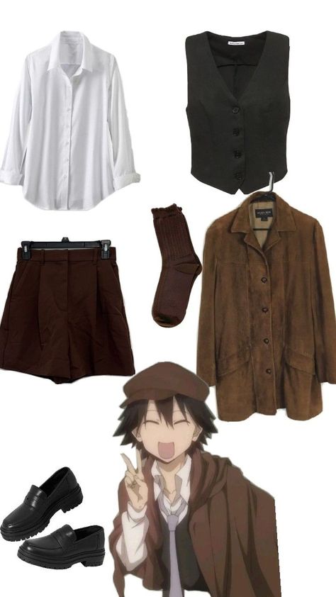 #RanpoOutfit #inspiredoutfit #RanpoEdogawa #outfitideas Ranpo Outfit, Ranpo Edogawa, Inspired Outfits, Bungo Stray Dogs, Outfit Inspirations