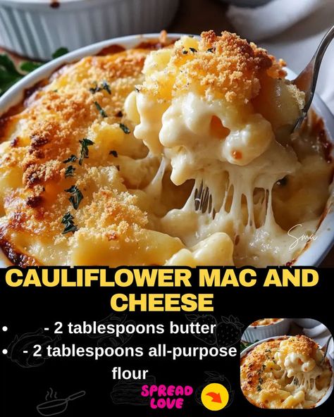 Cauliflower Mac and Cheese Easy Mac N Cheese Recipe, Creamy Cheese Sauce, Mexican Casserole Recipe, Easy Mac And Cheese, Chicken Parmesan Pasta, Cauliflower Mac And Cheese, Best Mac And Cheese, Chicken Pasta Bake, Health Dinner Recipes