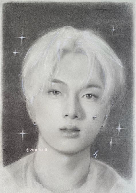 #jay #enhypen #kpop #fanart #pencildrawing Jay Enhypen Cartoon Wallpaper, Jay Sketch Enhypen, Jay Enhypen Drawing, Enhypen Painting Ideas, Enhypen Jay Fanart, Jay Sketch, Jay Drawing, Jay Fanart, Pop Fanart