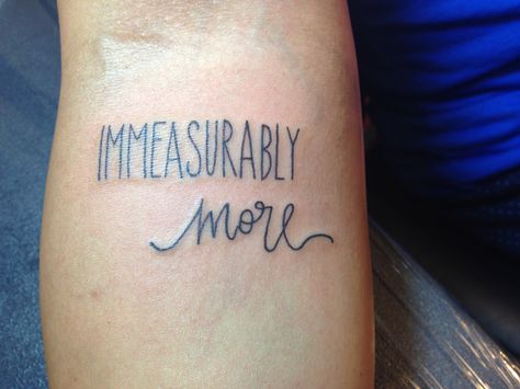 Life verse tattoo! Now to him who is able to do Immeasurably More than we can ask or imagine! Ephesians 3:20 20 Tattoo, Life Verse, Immeasurably More, Ephesians 3 20, Verse Tattoos, Life Verses, Tattoo Now, Piercing Tattoo, Pretty Tattoos