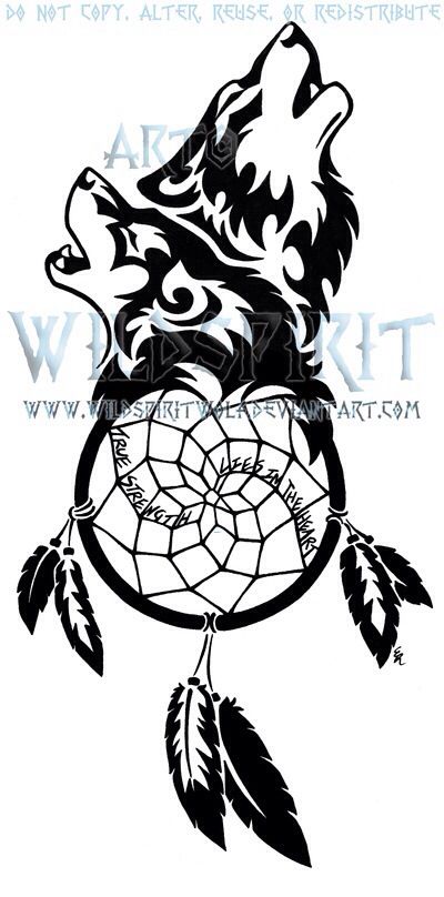 True Strength Lies In The Heart (Wolf Dreamcatcher). ❤️❤️❤️  For my Mamaw.  Right thigh (outward) piece. Wolves Deviantart, Wolf Dreamcatcher Tattoo, Tat Sleeve, Atrapasueños Tattoo, Wolf Stencil, Wolf Dreamcatcher, Tattoo Wolf, Dream Catcher Tattoo, Wolf Tattoo Design