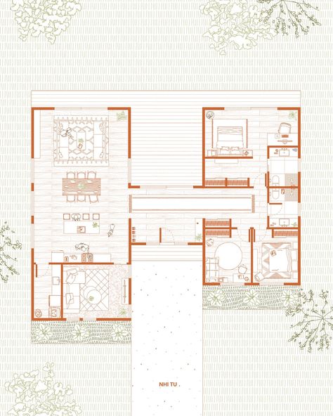 Whether you’re remodelling your home or planning a new project, I can help bring your ideas to life✨ Just like this house floor plan here, I can help you visualise your home layout with decorative elements to add context to your space without the overwhelming architectural details. I would love to be a part of your home project, DM me if you would like to collaborate on a house floor plan😊 #design #interior #interiordesign #floorplan #layout #homedesign #illustration #designillustration ... Floorplan Layout Design, Floorplan Interior Design, Floor Plan Illustration Architecture, Home Interior Layout Plan, Interior Plans Layout, Semi Open Floor Plan Layout, Architecture Floor Plan Drawing, Scandinavian Home Design Architecture, Architecture Floor Plan Presentation