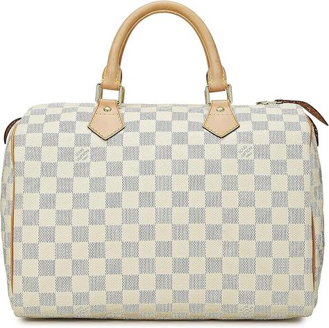 Amazon.com: Louis Vuitton, Pre-Loved Damier Azur Speedy 30, White : Luxury Stores Damier Azur Speedy, High End Handbags, Bag Boutique, Speedy 30, Luxury Bag, Lifestyle Trends, Luxury Store, Designer Style, High End Fashion