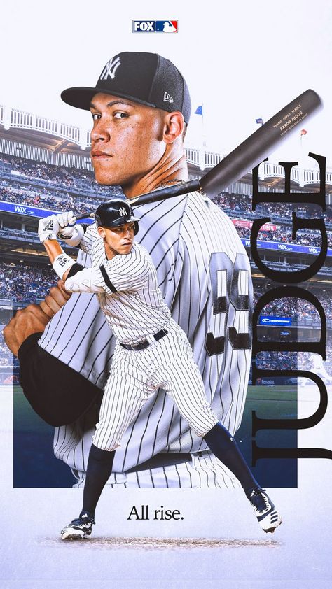 Aaron Judge Wallpaper, Judge Wallpaper, Yankees Wallpaper, Here Comes The Judge, Baseball Banner, Baseball Wallpaper, Mlb Wallpaper, Duck Photo, Yankees World Series