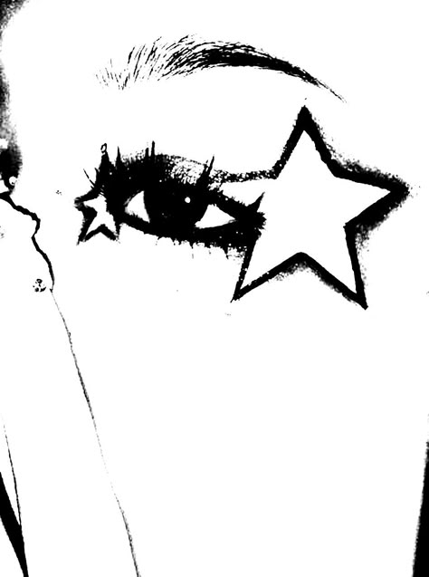 Aesthetic Core, White Drawing, Black And White Drawing, Sketch, Black And White, Stars, White, Black, Nature