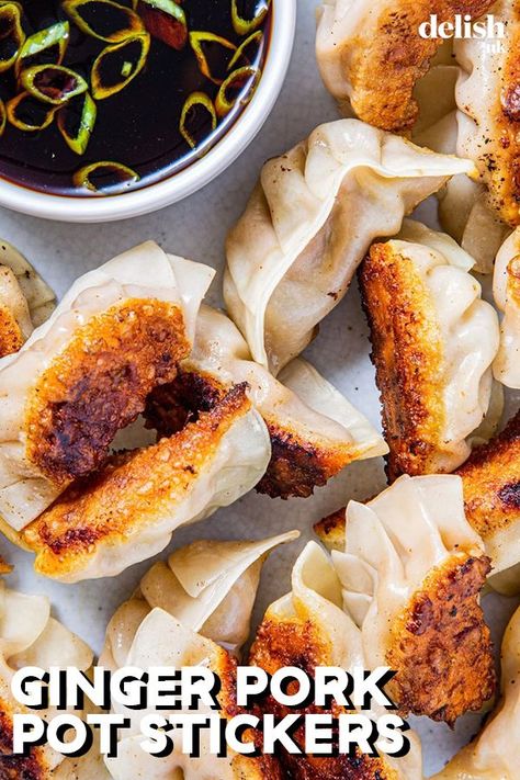 Potsticker Dough Recipe, Homemade Pot Stickers, Recipes Using Egg Roll Wrappers, Pork Pot Stickers, Pot Stickers Recipe, Potstickers Recipe, Pork Pot, Pot Sticker, Vietnamese Pork