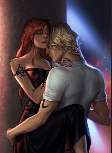 Literary Couples, Clace Fanart, Shadow Hunters Book, Charlie Bowater, Girl Wallpapers For Phone, Clary Y Jace, Immortal Instruments, Clary Fairchild, Jace Herondale