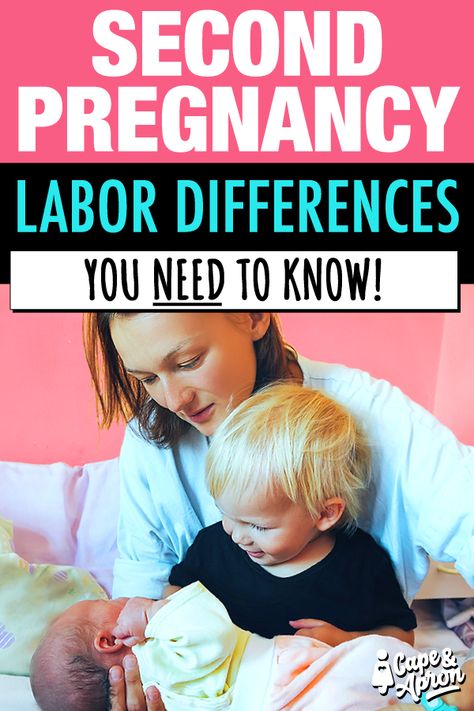 How long is the average labor for a second pregnancy? Is labor easier with the second baby? Will postpartum recovery and healing after birth be easier? Will your second baby come early or late? Here’s what you can EXPECT with your second and what you NEED TO KNOW! #secondbaby #pregnancy #labor #laboranddelivery #parenting #capeandapron via @capeandapron 2nd Pregnancy, Third Trimester Checklist, Baby Number 2, Pregnancy Labor, Advice For New Moms, Pregnancy Advice, Childbirth Education, Second Pregnancy, Postpartum Recovery