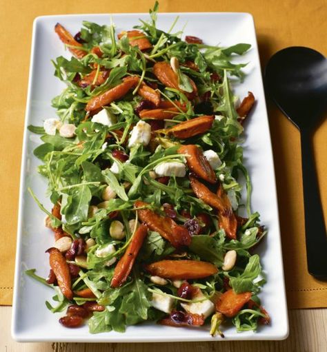 Maple-Roasted Carrot Salad - Barefoot Contessa Cooking For Jeffrey (can't wait!) Roasted Carrot Salad, Best Ina Garten Recipes, Maple Roasted Carrots, Entertaining Tips, Easy Brunch Recipes, Ina Garten Recipes, Barefoot Contessa, Carrot Salad, God Mat